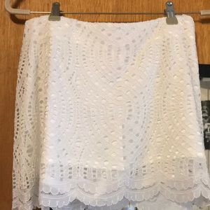 White Lace Skirt